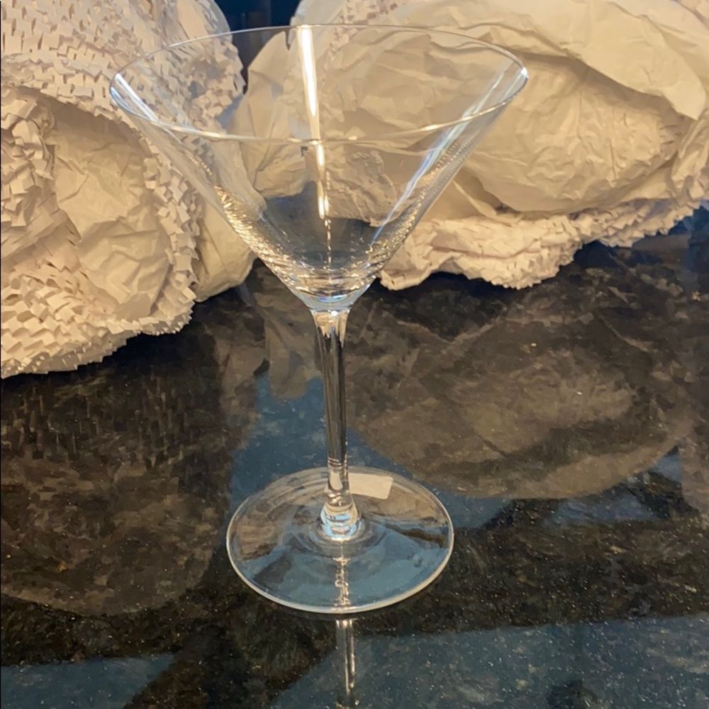 Crate&Barrel Clear Martini Glass
